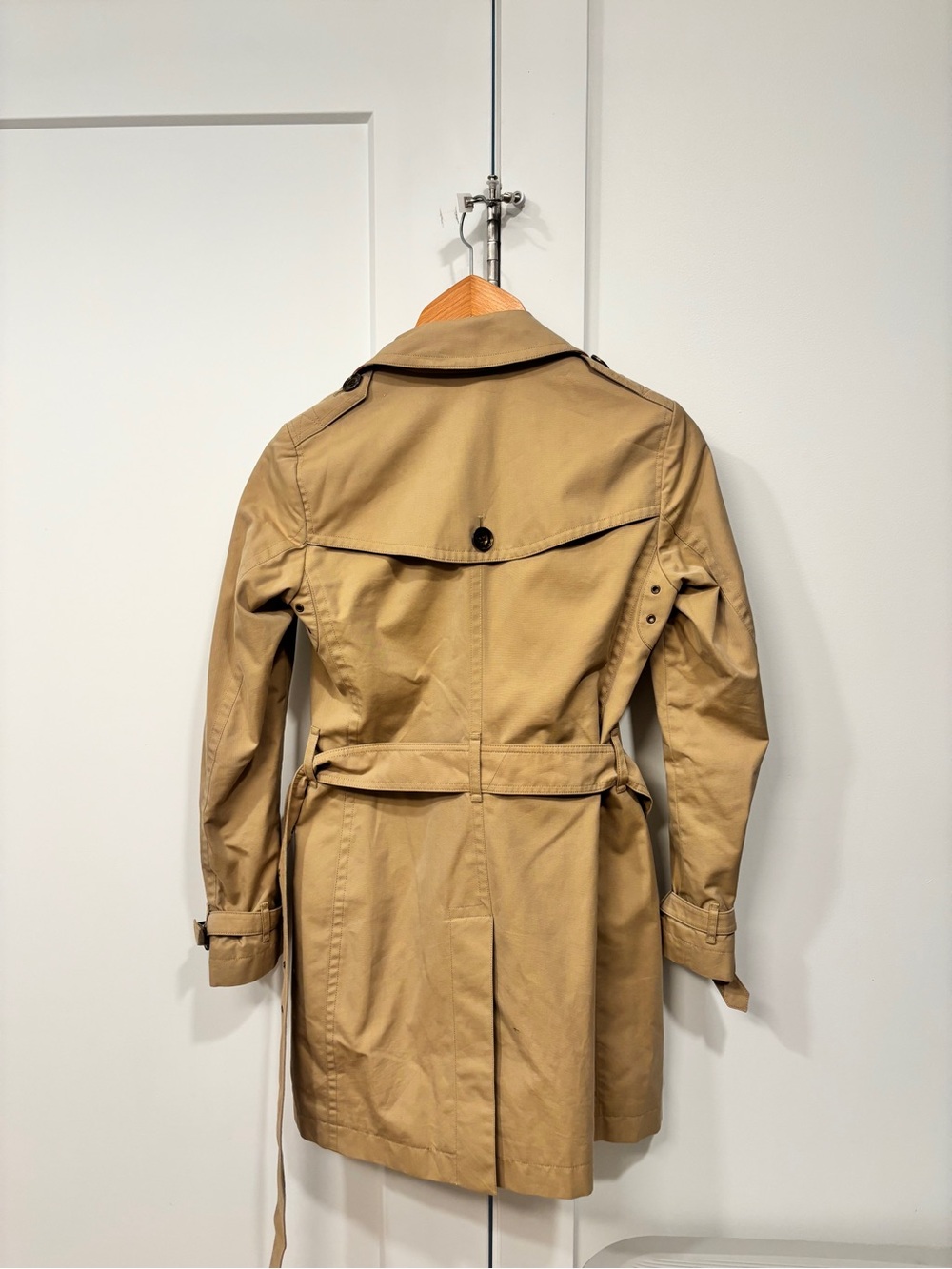 Burberry Brit Classic Double-Breasted Khaki Trench Coat - Picture 2 of 2